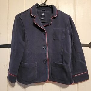 Gap Blazer Blue Button Up Career Office Size Medium